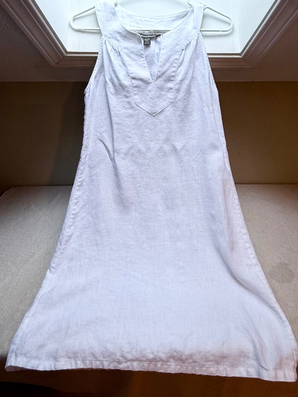 Tommy Bahama Classic White Tropical Linen Sheath Dress Size XS
